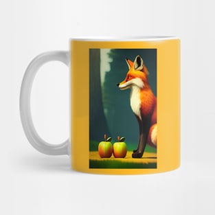 Fox and apples Mug